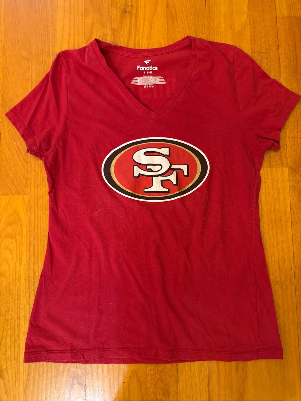 Fanatics Red San Francisco 49ers V-Neck Women's Tee